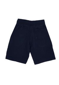 LEONE 1947 APPAREL - Podstawowe dziecięce bermudy polarowe z małym logo. Okazja: na uczelnię. Kolor: niebieski. Materiał: polar. Styl: sportowy. Sport: joga i pilates