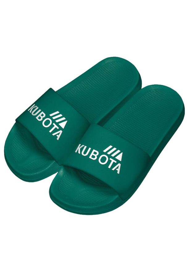 Klapki Męskie Basenowe Kubota Basic. Kolor: zielony. Styl: sportowy