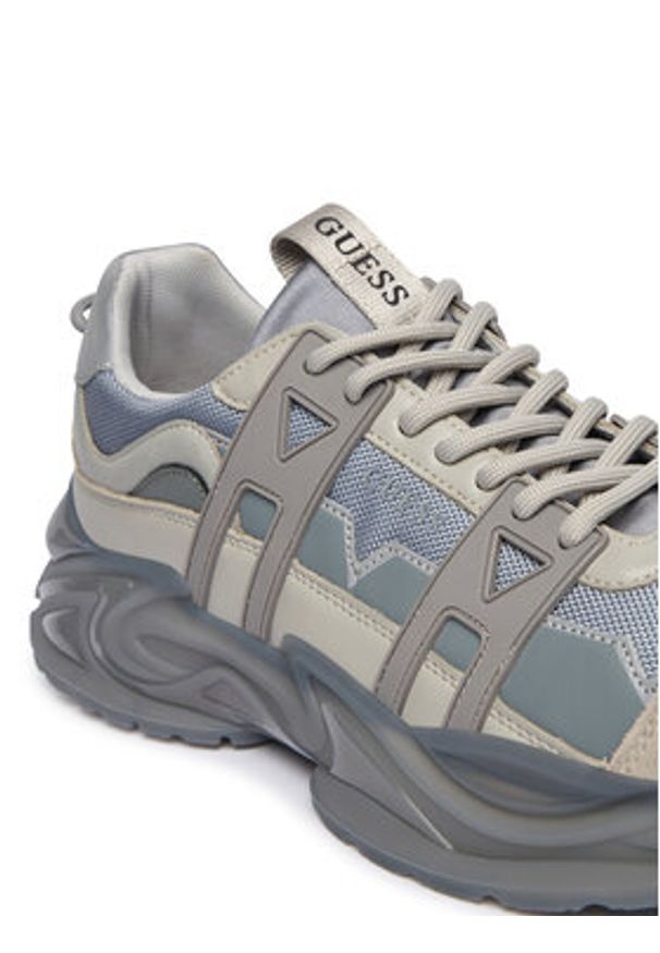 Guess Sneakersy FMFUNO ELE12 Szary. Kolor: szary. Materiał: skóra