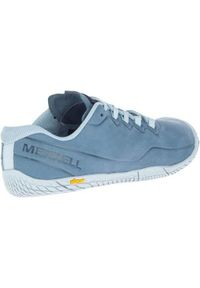 Buty do chodzenia damskie Merrell Vapor Glove 3 Luna. Kolor: niebieski. Materiał: skóra. Szerokość cholewki: normalna. Sport: turystyka piesza