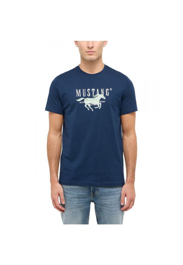 Męski T-Shirt Mustang Style Austin Dress Blues 1016484 5334