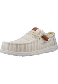 SENZA MARCA - Buty HEY DUDE WALLY TRI NU PREP Żółty. Kolor: żółty. Materiał: tkanina #1