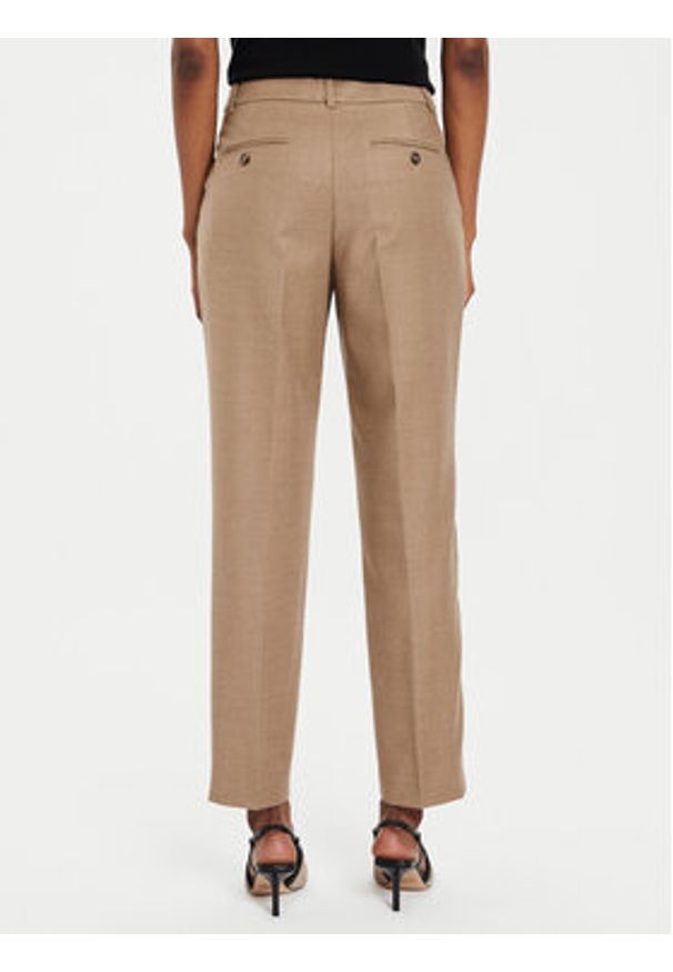 Weekend Max Mara Spodnie materiałowe Caldaia 2425136132 Beżowy Regular Fit. Kolor: beżowy. Materiał: wełna