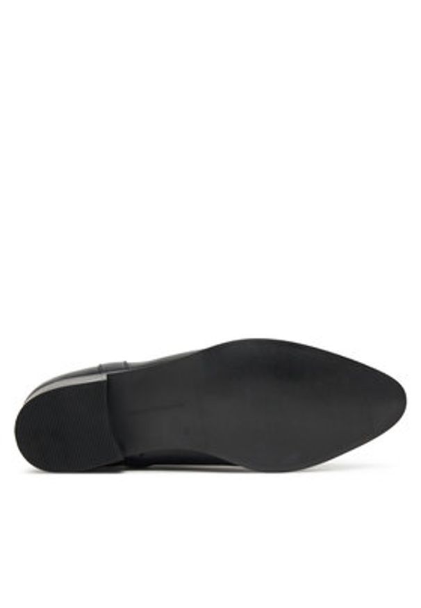TOMMY HILFIGER - Tommy Hilfiger Botki Th Leather Pointy Zip Bootie FW0FW08980 Czarny. Kolor: czarny. Materiał: skóra