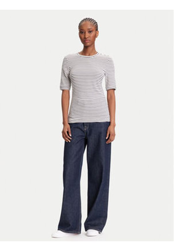 Calvin Klein T-Shirt LV044B232G Granatowy Regular Fit. Kolor: niebieski. Materiał: bawełna