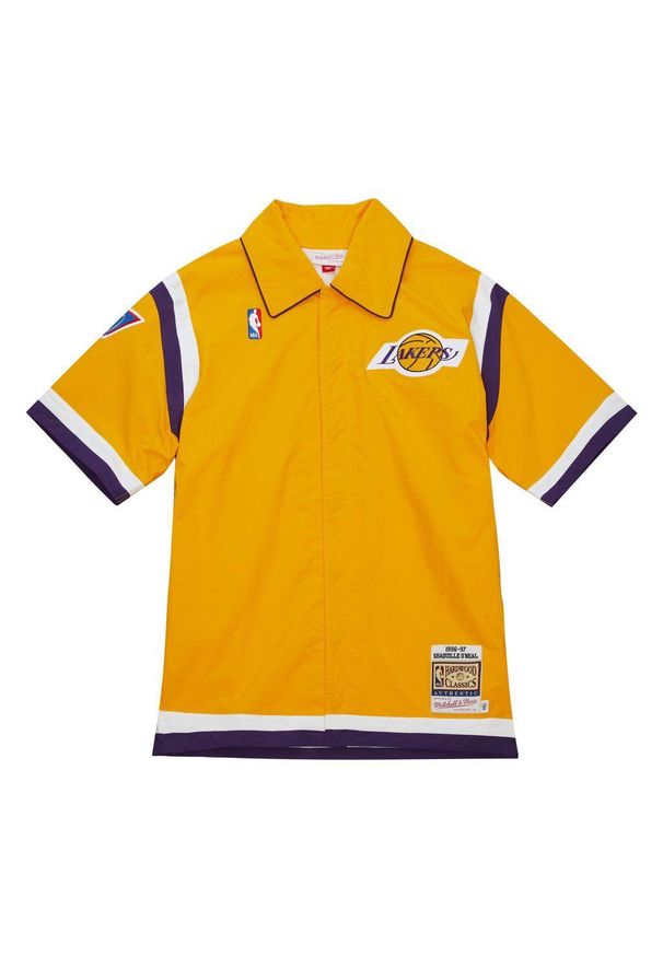 Mitchell & Ness - Koszulka strzelecka Los Angeles Lakers Authentic Shaquille O'Neal Shooting 1996/. Kolor: żółty. Sport: koszykówka