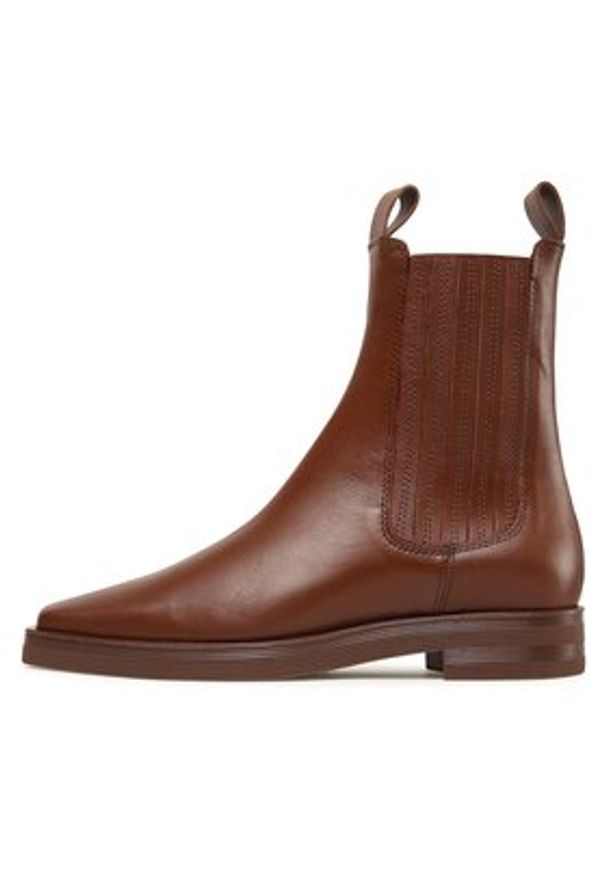 Gino Rossi Sztyblety 222FW131 Brązowy. Kolor: brązowy. Materiał: skóra