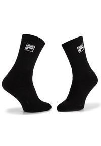 Fila Zestaw 3 par wysokich skarpet unisex Calza Tennis Socks F9000 Czarny. Kolor: czarny. Materiał: materiał