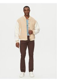 Guess Jeans Kurtka bomber M5RL32 WHAC2 Beżowy Regular Fit. Kolor: beżowy. Materiał: syntetyk #6