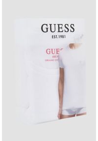 Guess - GUESS Zestaw białych męskich koszulek Caleb Hero 2PACK. Kolor: biały #3