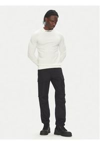 TOMMY HILFIGER - Tommy Hilfiger Longsleeve F1 Movie MW0MW41383 Biały Slim Fit. Kolor: biały. Materiał: bawełna. Długość rękawa: długi rękaw #4