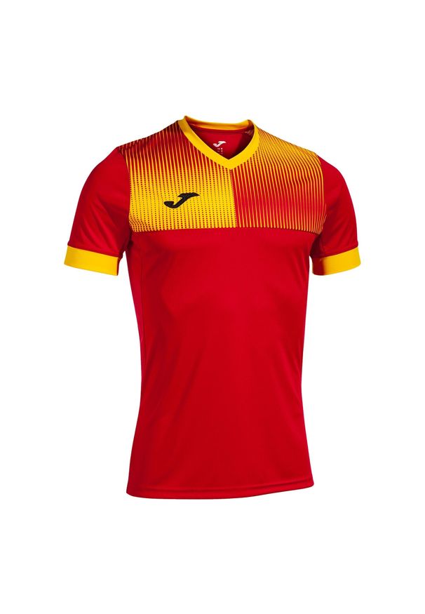 Jersey Joma Eco Supernova. Kolor: żółty, czerwony, wielokolorowy. Materiał: jersey. Sport: piłka nożna