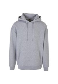 BUILD YOUR BRAND - Bluza Z Kapturem Męska Oversized. Typ kołnierza: kaptur. Kolor: szary