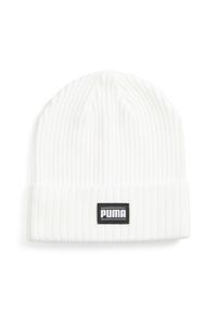 Czapka Puma Ribbed Classic Cuff Beanie. Kolor: biały. Materiał: prążkowany. Sezon: zima. Styl: klasyczny, sportowy #1