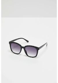 MOODO - Okulary przeciwsłoneczne z zaokrąglonymi oprawkami czarne. Kolor: czarny