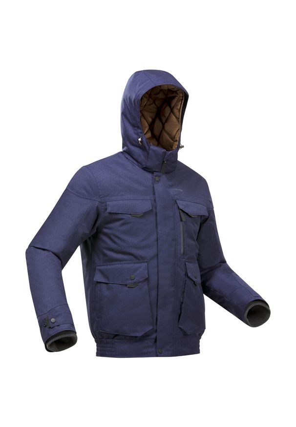 quechua - Kurtka turystyczna męska zimowa Quechua SH100 X-Warm -10°C wodoodporna. Kolor: niebieski. Sezon: zima