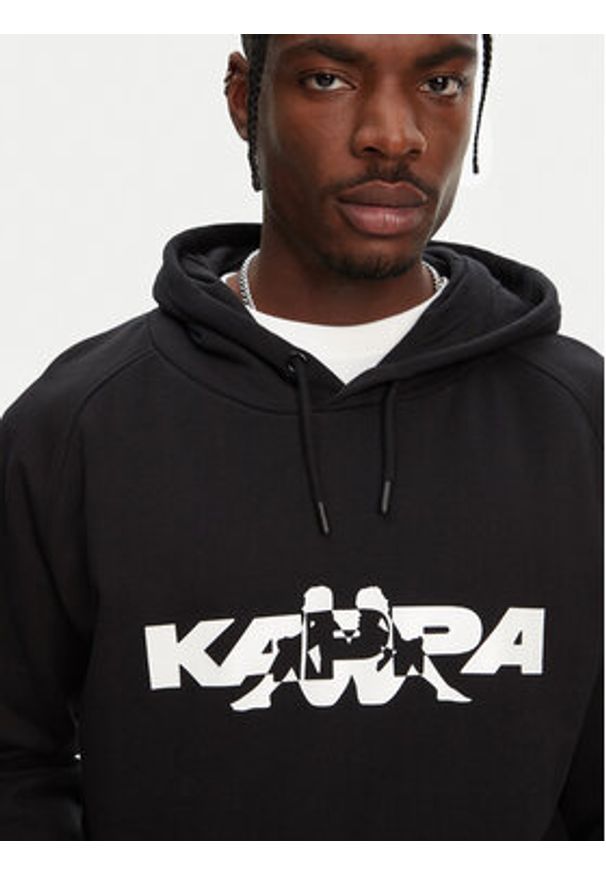 Kappa Bluza Nhayma 341V57W Czarny Regular Fit. Kolor: czarny. Materiał: bawełna