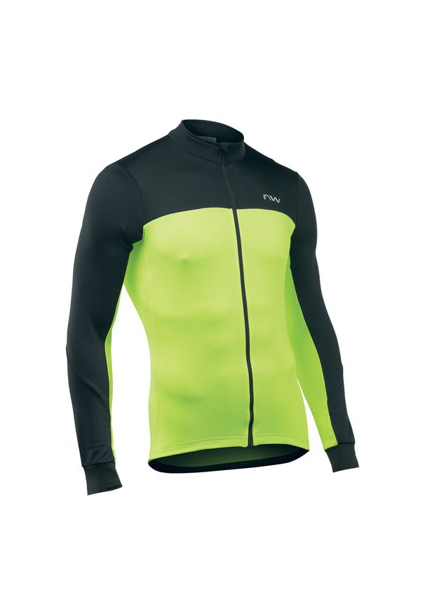 NORTHWAVE - Koszulka rowerowa męska Northwave Force 2 LS Full Zip. Kolor: czarny. Sport: kolarstwo