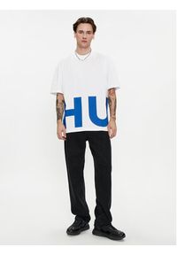 Hugo T-Shirt Nannavaro 50509840 Biały Oversize. Kolor: biały. Materiał: bawełna #5