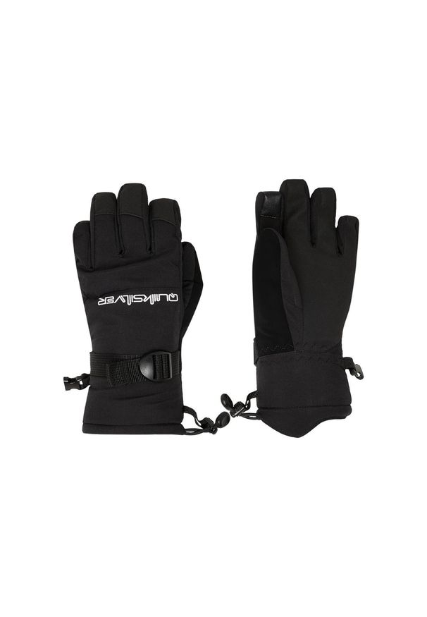 Quiksilver - Rękawice do sportów zimowych techniczne chłopięce MISSION. Kolor: czarny. Materiał: poliester, materiał. Sezon: zima. Sport: narciarstwo