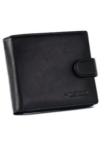 4U CAVALDI - Portfel męski Cavaldi [DH] M621L-PU-6816 BLACK czarny. Kolor: czarny. Materiał: skóra ekologiczna