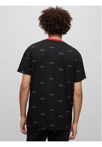 Hugo Koszulka piżamowa 50490231 Czarny Relaxed Fit. Kolor: czarny. Materiał: bawełna