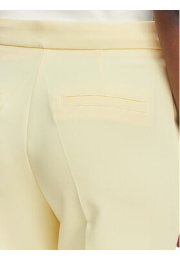 Morgan Spodnie materiałowe 261-PVADO.F Żółty Regular Fit. Kolor: żółty. Materiał: syntetyk