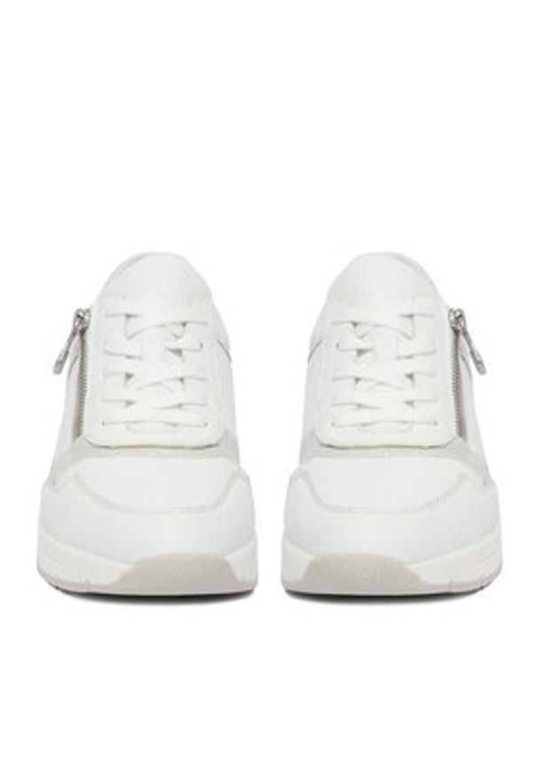 Rieker Sneakersy N9301-80 Biały. Kolor: biały. Materiał: syntetyk, skóra