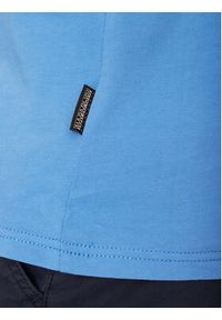 Napapijri T-Shirt Salis NP0A4H8D Niebieski Regular Fit. Kolor: niebieski. Materiał: bawełna