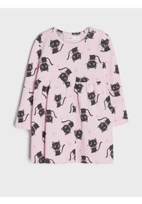 Sinsay - Sukienka w kotki - fioletowy. Kolor: fioletowy #1