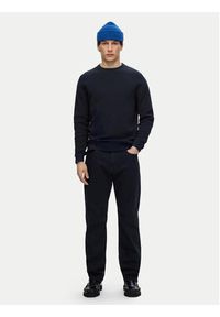 Selected Homme Sweter 16094385 Granatowy Regular Fit. Kolor: niebieski. Materiał: bawełna #6