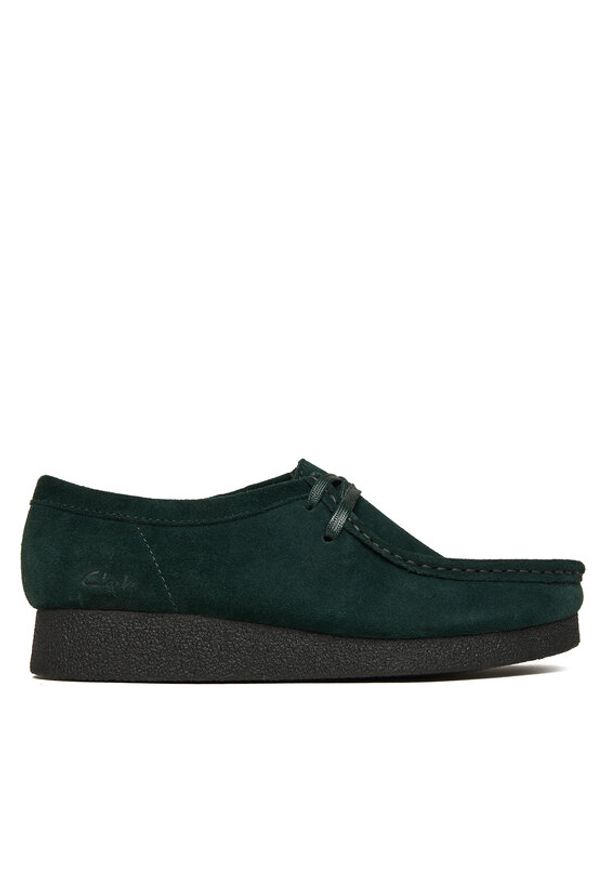 Clarks Półbuty WallabeeEVOSh 26184613 Zielony. Kolor: zielony. Materiał: zamsz, skóra