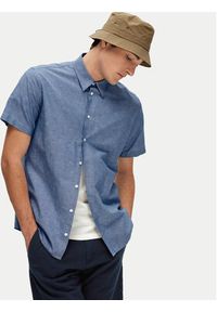Selected Homme Koszula New Linen 16079053 Niebieski Regular Fit. Kolor: niebieski. Materiał: bawełna #3