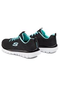 skechers - Skechers Sneakersy Get Connected 12615/BKTQ Czarny. Kolor: czarny. Materiał: materiał, mesh #7