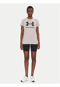 Under Armour T-Shirt Rival Logo SS 1356305 Szary Regular Fit. Kolor: szary. Materiał: bawełna #4