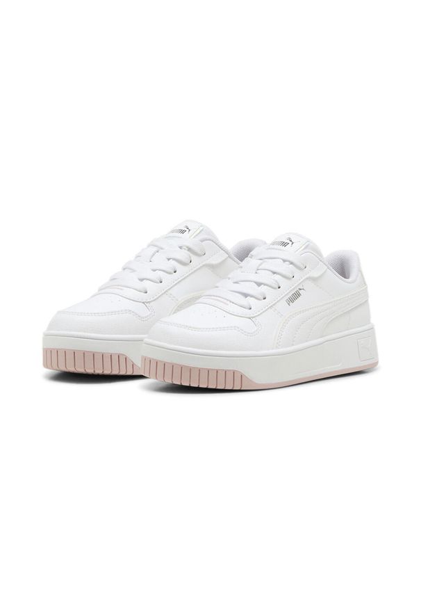 Puma - Dziecięce sneakersy Carina Street Holo 2.0 PUMA White Mauve Mist Pink. Kolor: biały, wielokolorowy, różowy. Sport: koszykówka