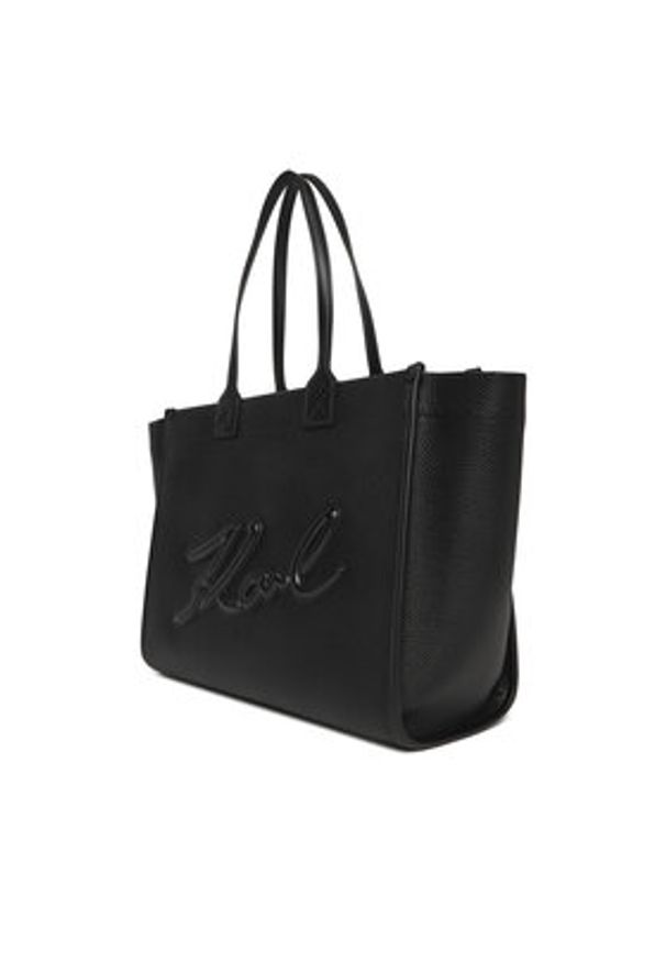 Karl Lagerfeld - KARL LAGERFELD Torebka A4W30257 Czarny. Kolor: czarny. Materiał: skórzane