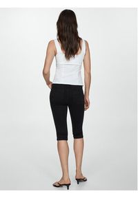 mango - Mango Spodnie capri Lora 77080354 Czarny Skinny Fit. Kolor: czarny