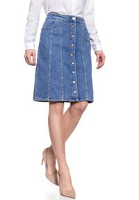 Lee - SPÓDNICA JEANSOWA LEE 70S SKIRT WILLIAMSBURG L38LAPZN. Materiał: jeans. Styl: vintage #8