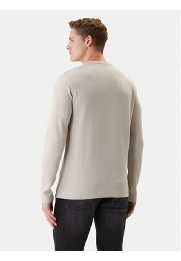 BOSS Longsleeve Tempesto 50520725 Beżowy Regular Fit. Kolor: beżowy. Materiał: bawełna. Długość rękawa: długi rękaw