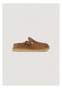 Clarks Klapki Solsbury 26180881 Brązowy. Kolor: brązowy. Materiał: skóra