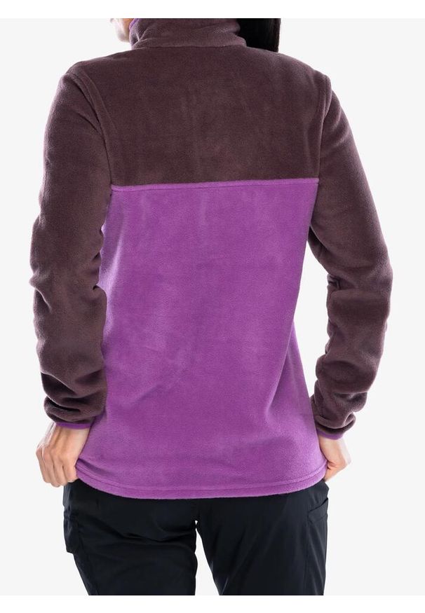 columbia - Bluza bez kaptura damska Columbia Benton Springs Half Snap Pull Over II. Typ kołnierza: bez kaptura. Kolor: fioletowy