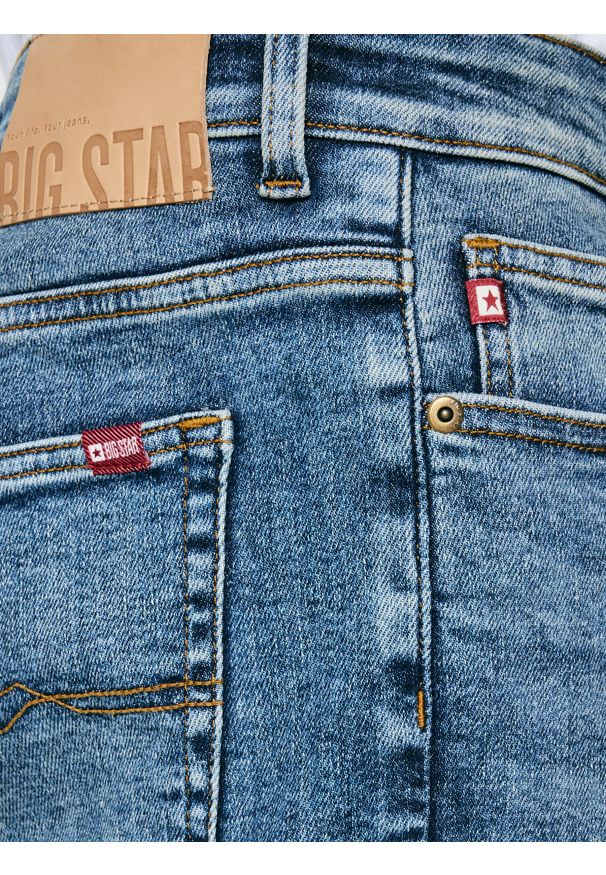 Big-Star - Jeansy męskie niebieskie Quentin 408. Okazja: na co dzień. Stan: podwyższony. Kolor: niebieski. Styl: casual, vintage, klasyczny