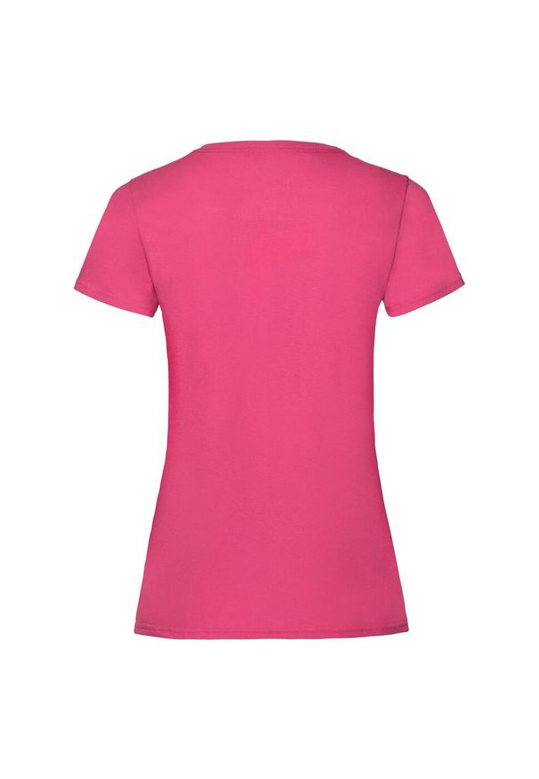 FRUIT OF THE LOOM - Koszulka Damska Valueweight. Kolor: różowy. Sport: turystyka piesza