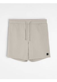 Sinsay - Szorty dresowe z wiązaniem - kremowy. Kolor: kremowy. Materiał: dresówka #1