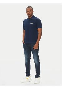 Versace Jeans Couture Polo 78GAGT08 Granatowy Regular Fit. Typ kołnierza: polo. Kolor: niebieski. Materiał: bawełna #2