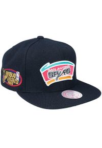 Czapka z daszkiem do koszykówki Mitchell & Ness NBA San Antonio Spurs czarna. Kolor: czarny