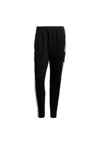Spodnie do piłki nożnej męskie Adidas Squadra 21 Sweat Pants. Kolor: czarny. Materiał: dresówka, poliester, bawełna. Sport: fitness, piłka nożna
