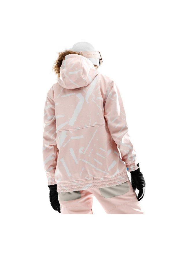SIROKO - Kurtka snowboardowa damska W1-W Lapland. Kolor: różowy. Materiał: materiał, softshell. Sport: snowboard