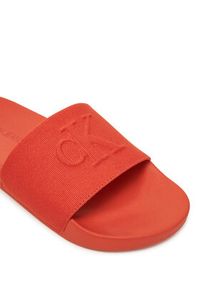 Calvin Klein Jeans Klapki Slide Hf Mono Cv YM0YM01282 Pomarańczowy. Kolor: pomarańczowy. Materiał: materiał #4